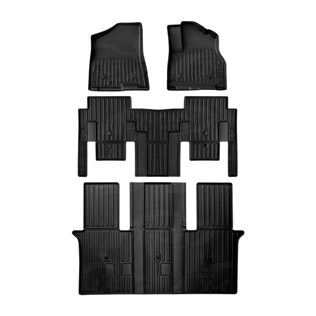 3D Floor Mats for Kia Carnival KA4 Series Hybrid 2020-Onwards Heavy Duty All Weather Car Waterproof Interior Protection Liner Set