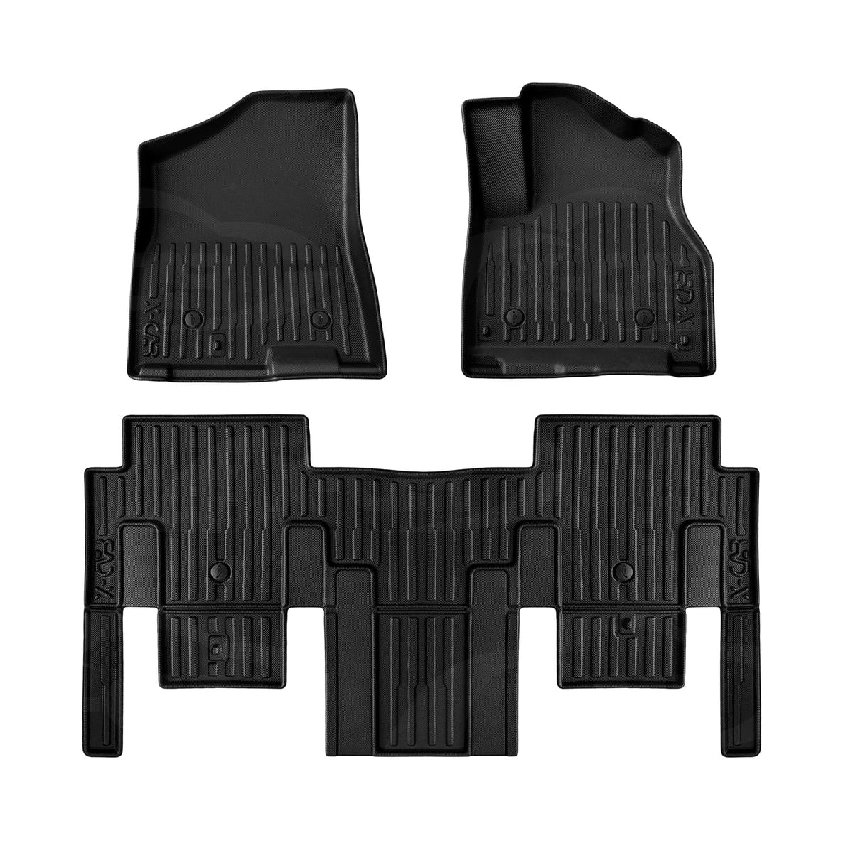 Front Rear Floor Mats for Kia Carnival KA4 Series Hybrid 2020-Onwards Heavy Duty All Weather Car Waterproof Interior Protection Liner