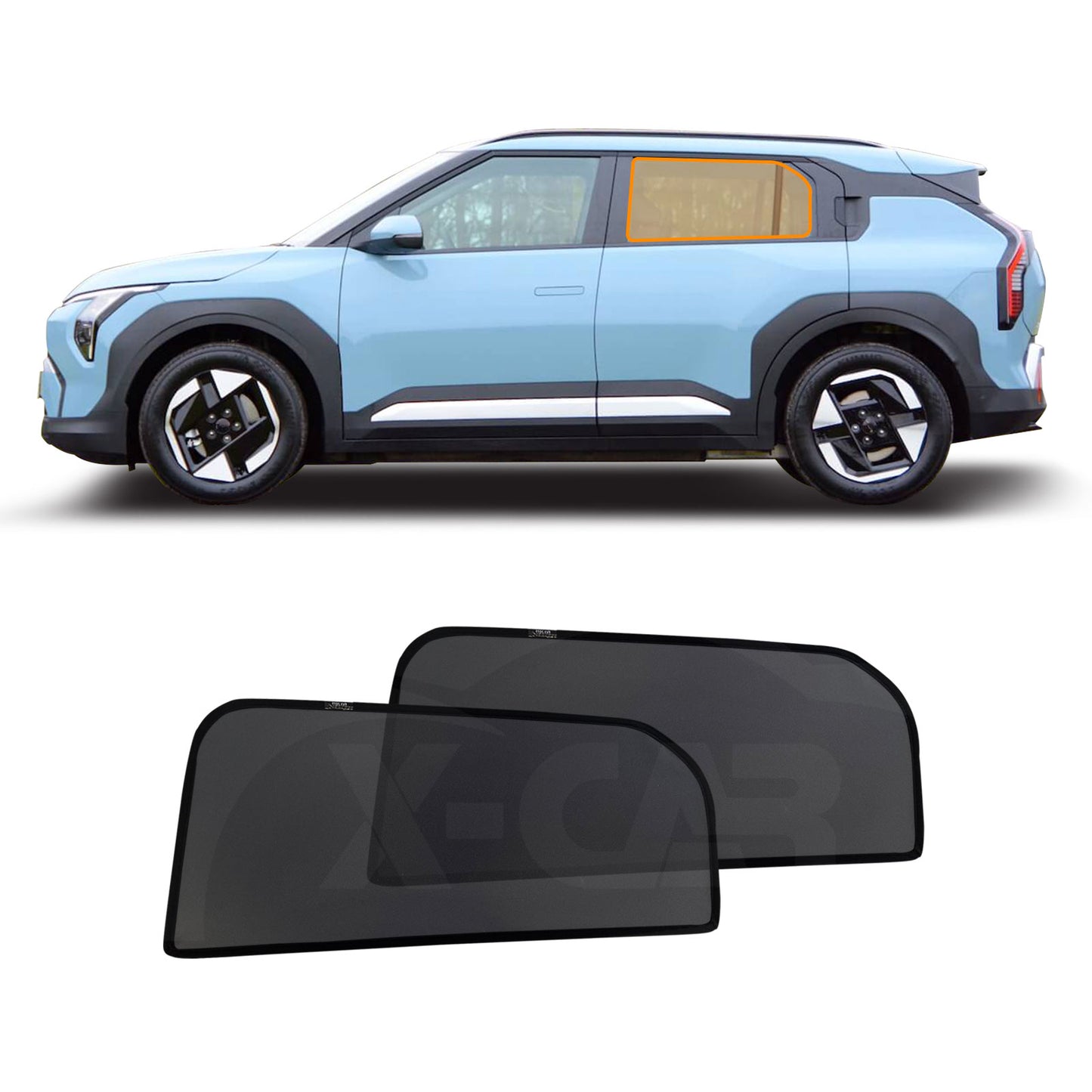 Rear Window Sun Shade for Chery Kia EV3 2025-Onwards UV Protection Car Sunshade Blind Mesh