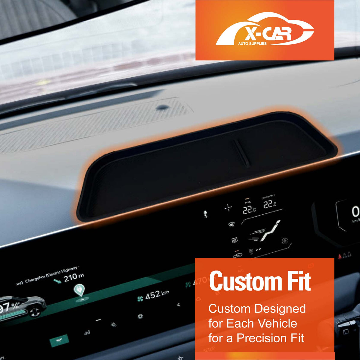Dashboard Storage Tray for Kia EV4 2025-Onwards Behind Touch Screen Organizer Centre Console Interior Accessories