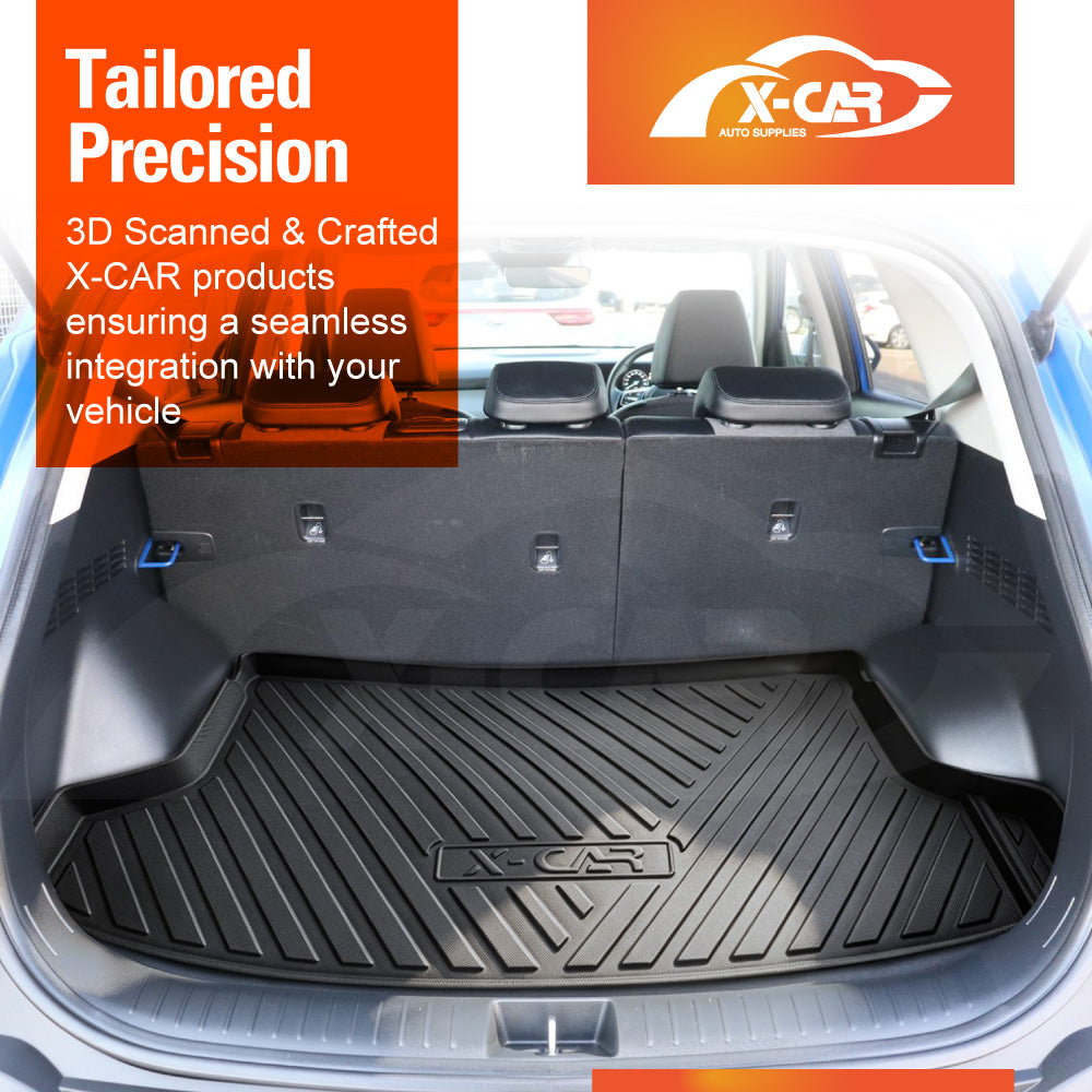 3D Floor Mats Boot Liner Set for  Kia Seltos 2019-2022 All Weather Heavy Duty Cargo Car Trunk Luggage Tray