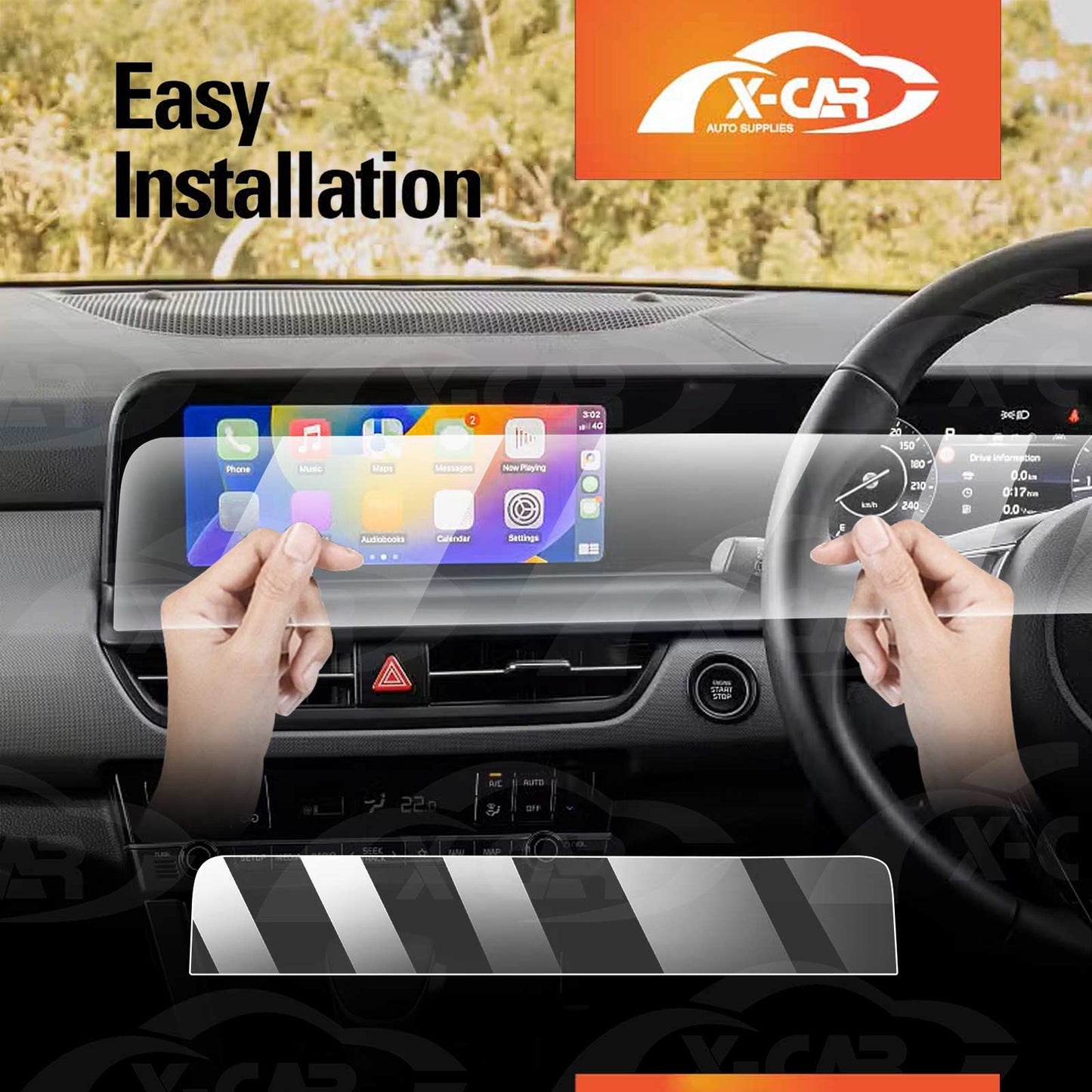 Screen Protector for Kia Seltos 2022-Onwards Touchscreen Anti-Scratch Film Cover Dashboard Display Protection Accessories