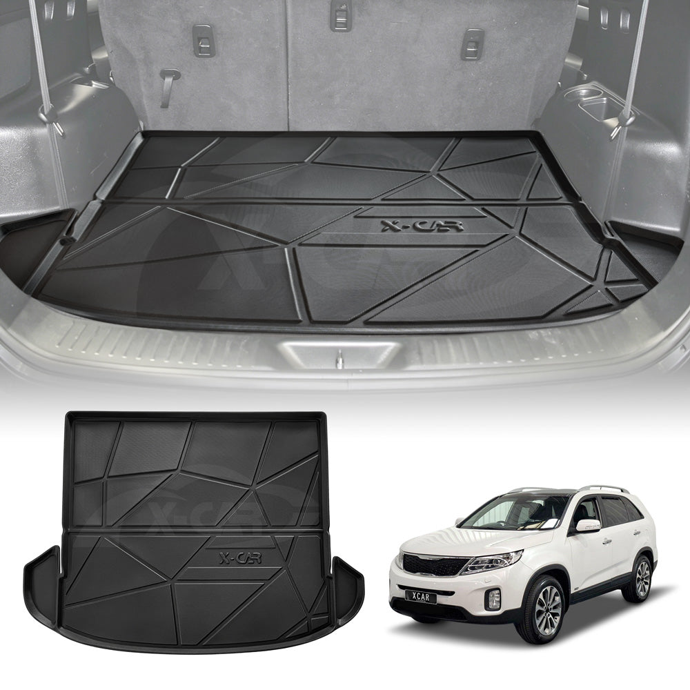 Boot Liner for Kia Sorento 2009-2014 All Weather Heavy Duty Car Trunk Cover Cargo Mat Luggage Tray