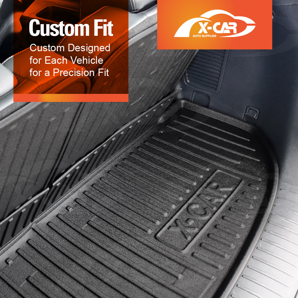 3D Floor Mats Boot Liners Set for Kia Sorento 2020-Onwards All Weather Heavy Duty Cargo Kick Mats Back Seat Protector Cover