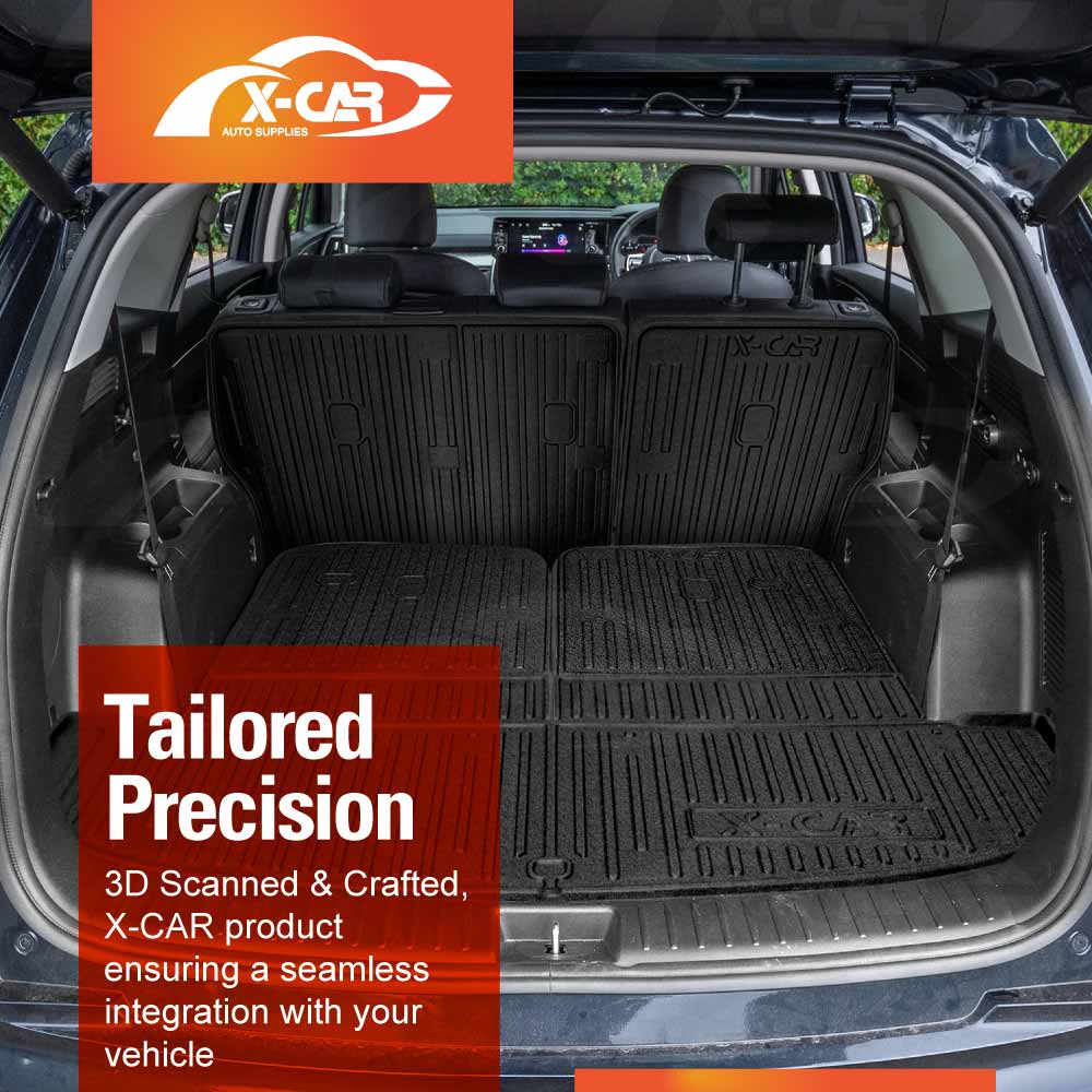 Boot Liners Set for Kia Sorento 2020-Onwards All Weather Heavy Duty Car Back Seat Protector Kick Mats 3-Pcs Trunk Cargo