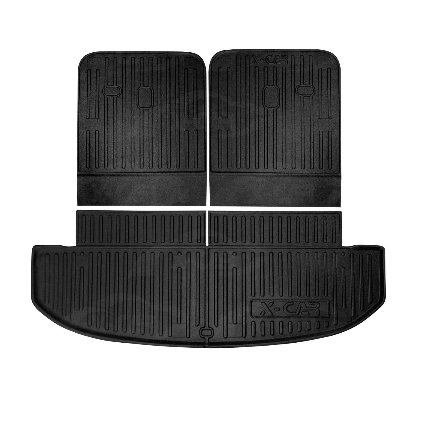 Boot Liners for Kia Sorento 2020-Onwards All Weather Heavy Duty Cargo Trunk Mat Luggage Tray Car Accessories 3-Pcs Version