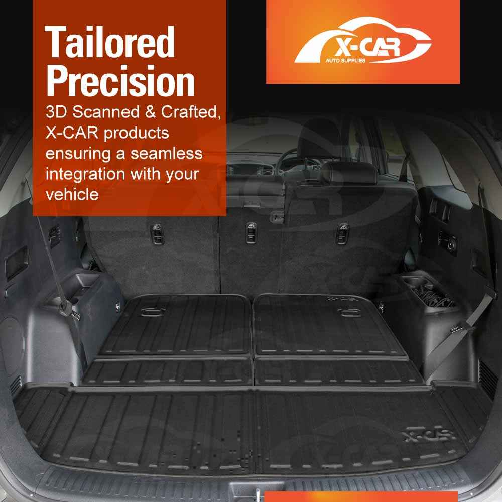 3 Pcs Boot Liners for Kia Sorento UM Series 2015-2020 All Weather Heavy Duty Cargo Trunk Mat Luggage Tray Car Accessories
