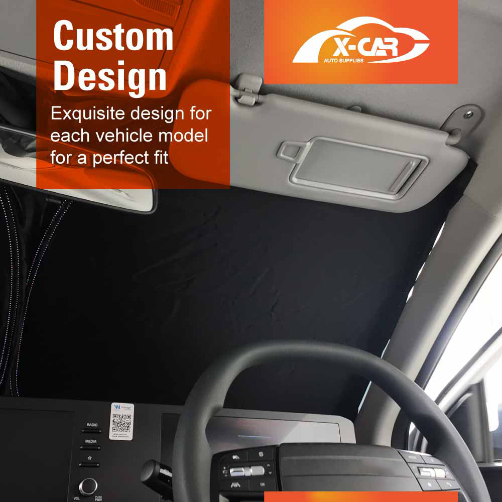 WindScreen Sun Shade for Kia Stonic 2020-Onwards Blocks UV Rays Foldable Custom Wind Screen Sun Visor Protector