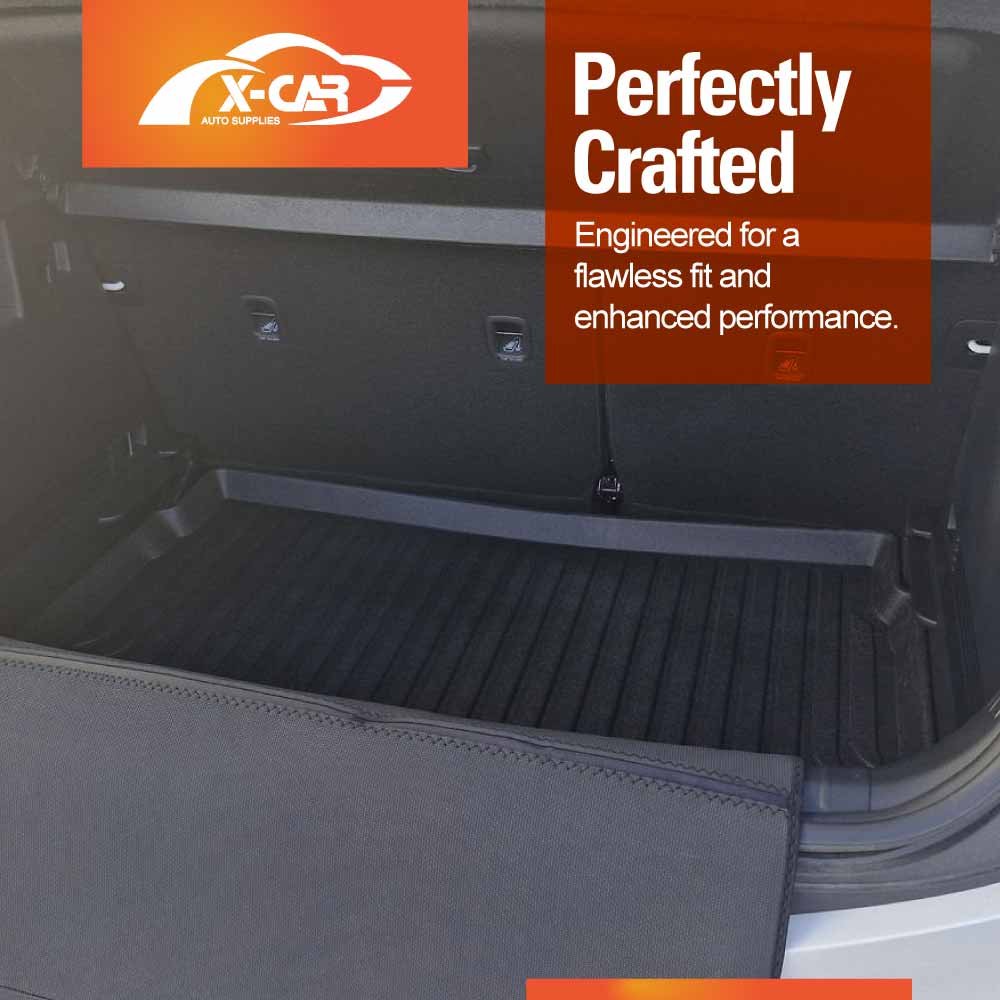Boot Liner Kick Mats Set for Kia Stonic 2020-2025 Lower Boot Floor All Weather Heavy Duty Cargo Car Trunk Back Seat Protector