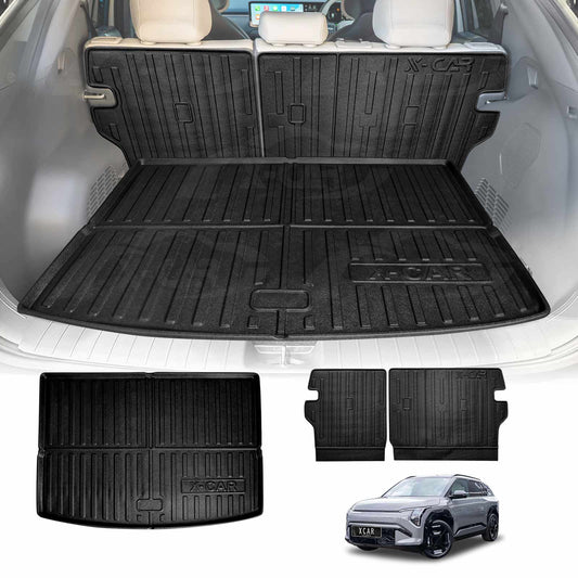 Boot Liner Kick Mats Set for Kia EV3 2025-Onwards All Weather Heavy Duty Cargo Car Trunk Back Seat Protector