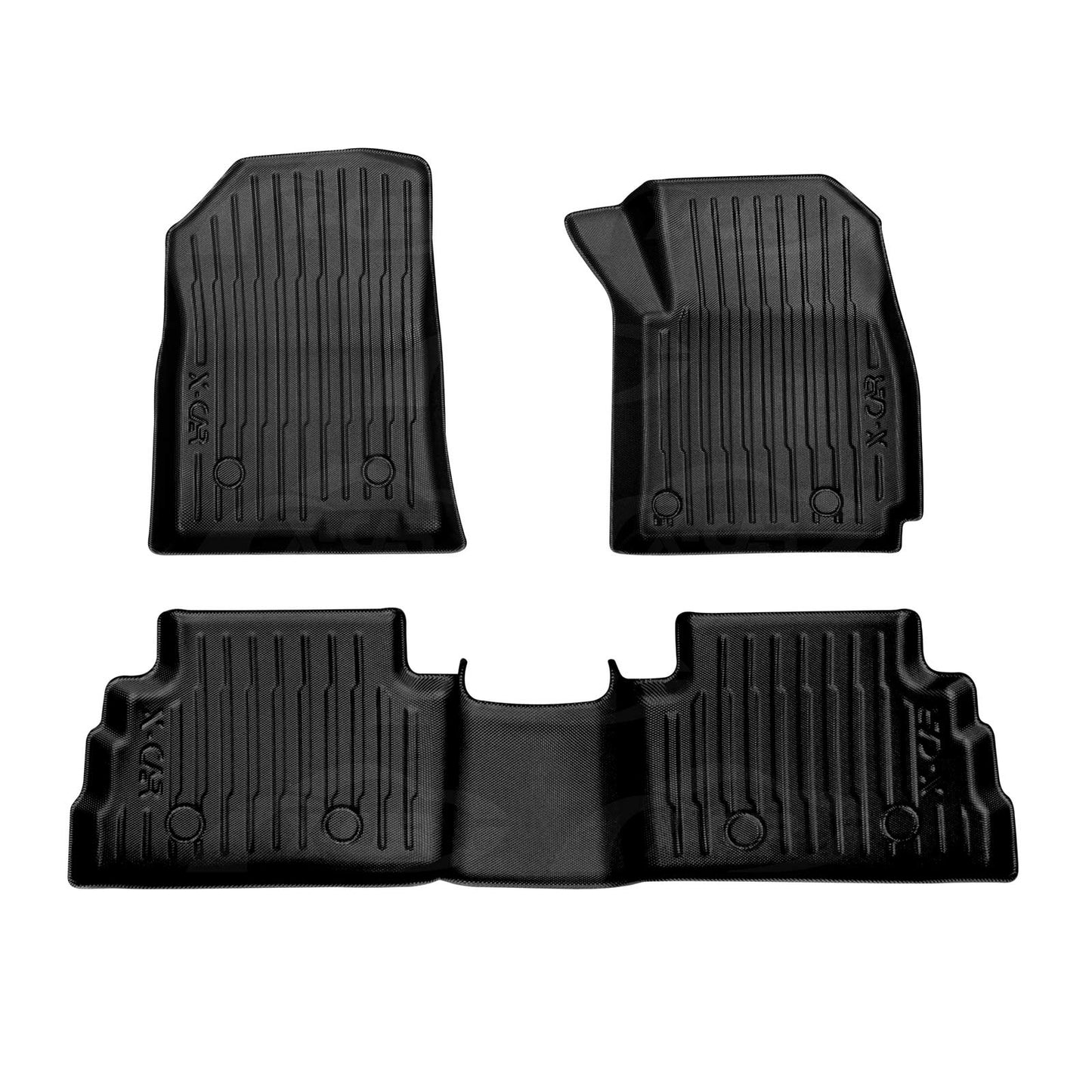 3D Floor Mats for Hyundai Kona 2017-2023 Petrol Heavy Duty All Weather Car Waterproof Interior Protection Liner Set