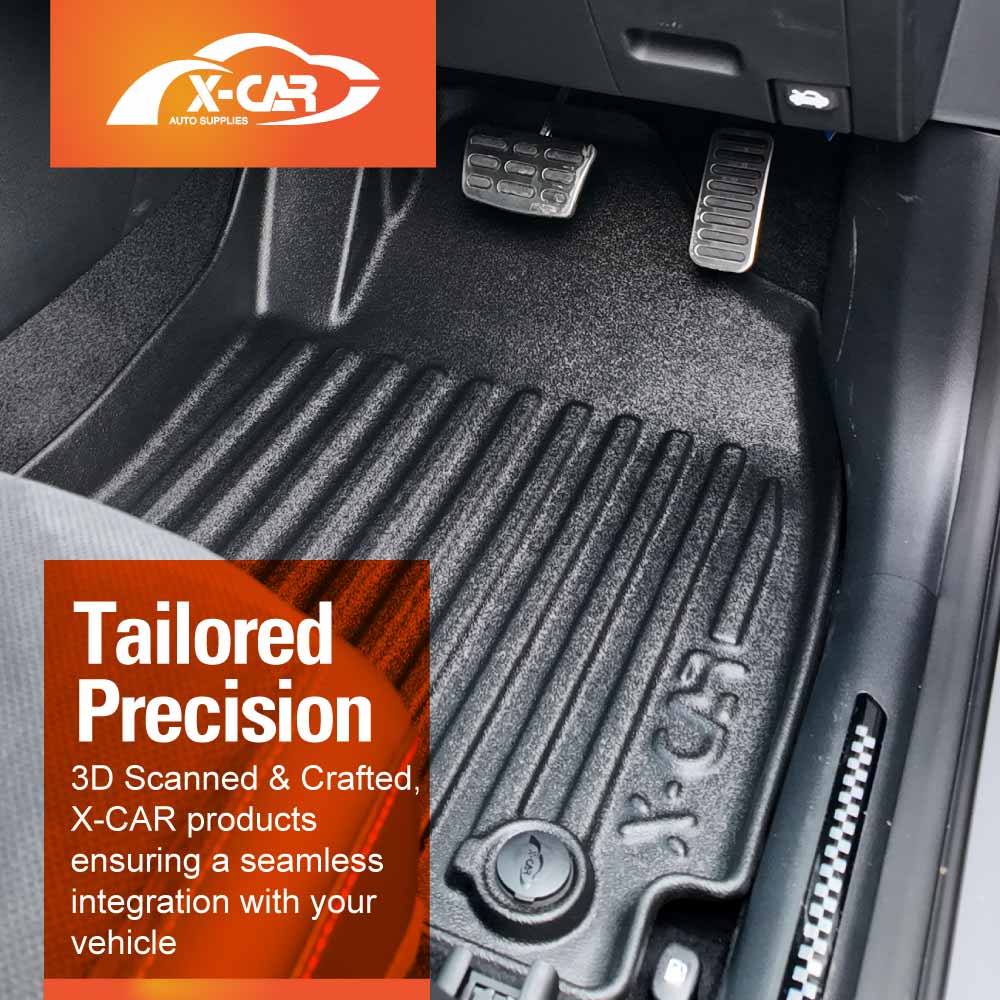 3D Floor Mats Boot Liner for Hyundai Kona 2023-Onwards All Weather Heavy Duty Cargo Car Trunk Luggage Tray