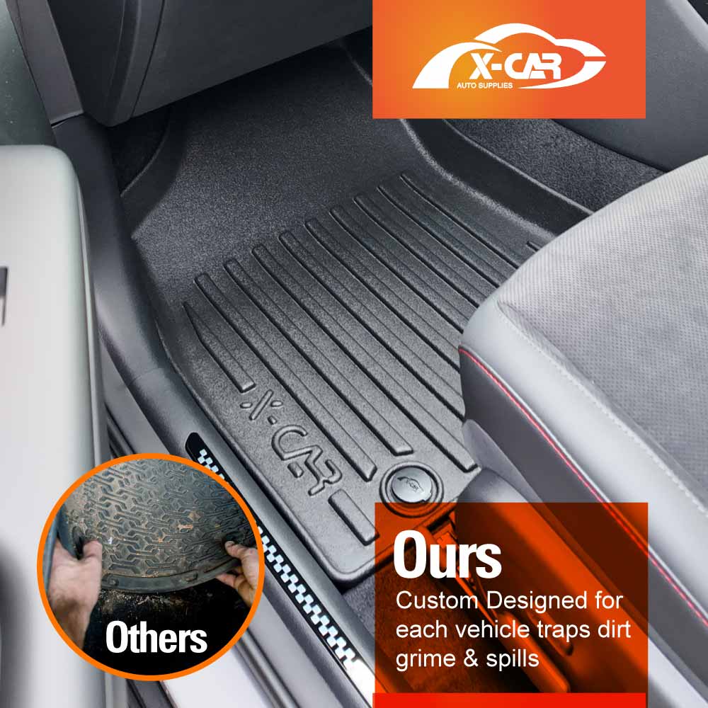 3D Floor Mats Boot Liner for Hyundai Kona 2023-Onwards All Weather Heavy Duty Cargo Car Trunk Luggage Tray