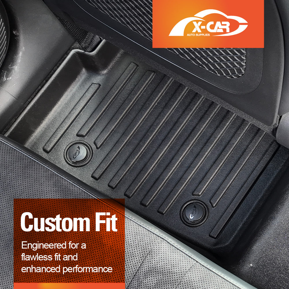 3D Floor Mats Boot Liner for Hyundai Kona 2023-Onwards All Weather Heavy Duty Cargo Car Trunk Luggage Tray