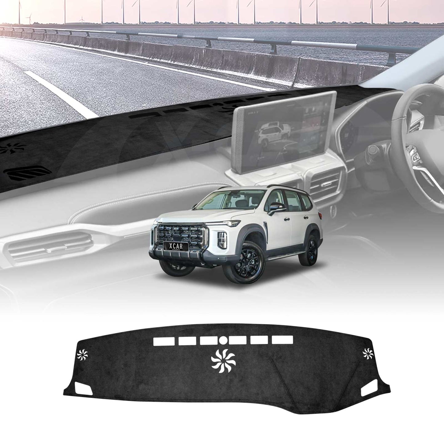 Dash Mat for LDV D90 2025-Onwards Non-Slip Microfiber Pad Interior Accessories