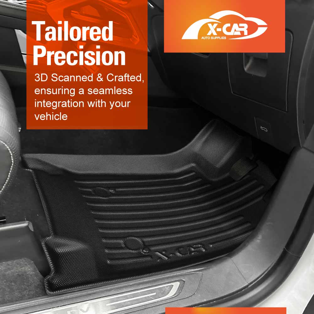 Front Rear Floor Mats for LDV D90 2025-Onwards Heavy Duty All Weather Car Mats Carpet Liner Set