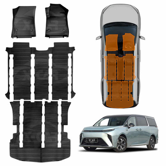 3D Floor Mats for LDV MIFA 9 2022-2025 Heavy Duty All Weather Car Mats Carpet Liner Set