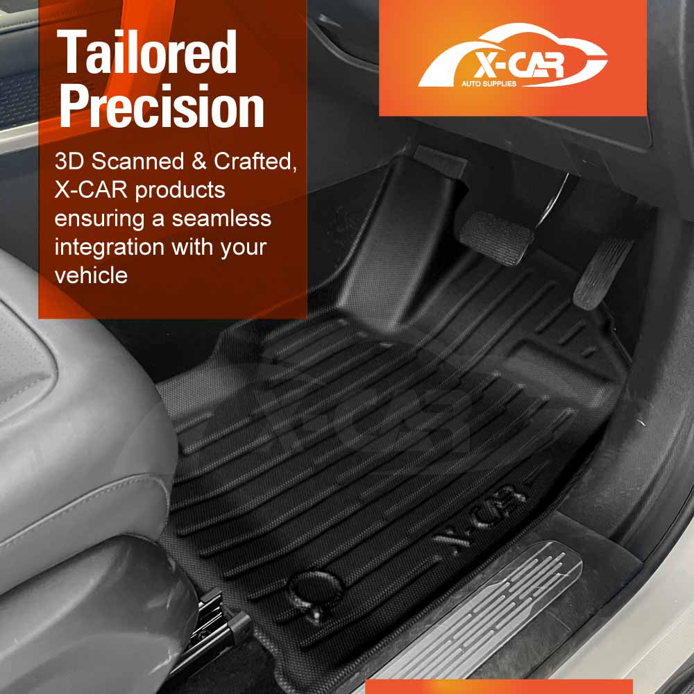 3D Floor Mats for LDV Terron 9 Dual Cab 2025-Onwards Heavy Duty All Weather Car Waterproof Interior Protection Liner Set