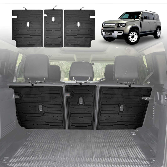 Back Seat Protector for Land Rover Defender L663 110 5 Seater 2020-Onwards All Weather Heavy Duty Car Seat Kick Mats Cover Accessories