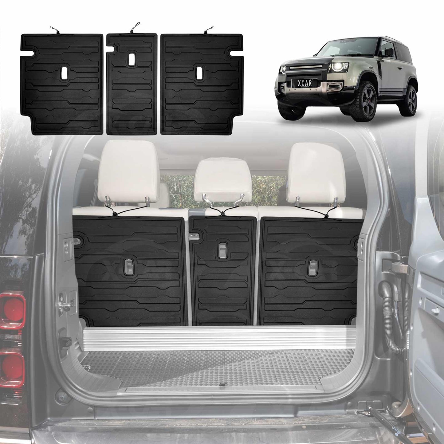 Back Seat Protector for Land Rover Defender 90 2021-Onwards All Weather Heavy Duty Car Seat Kick Mats Cover Accessories