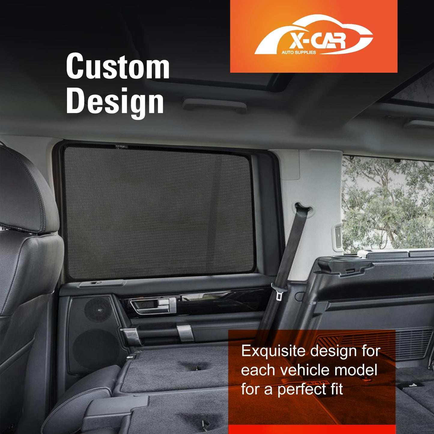 Rear Window Sun Shades for Land Rover Discovery 3 4 2004-2016 Car UV Protection Custom Car Sunshade Blind Mesh