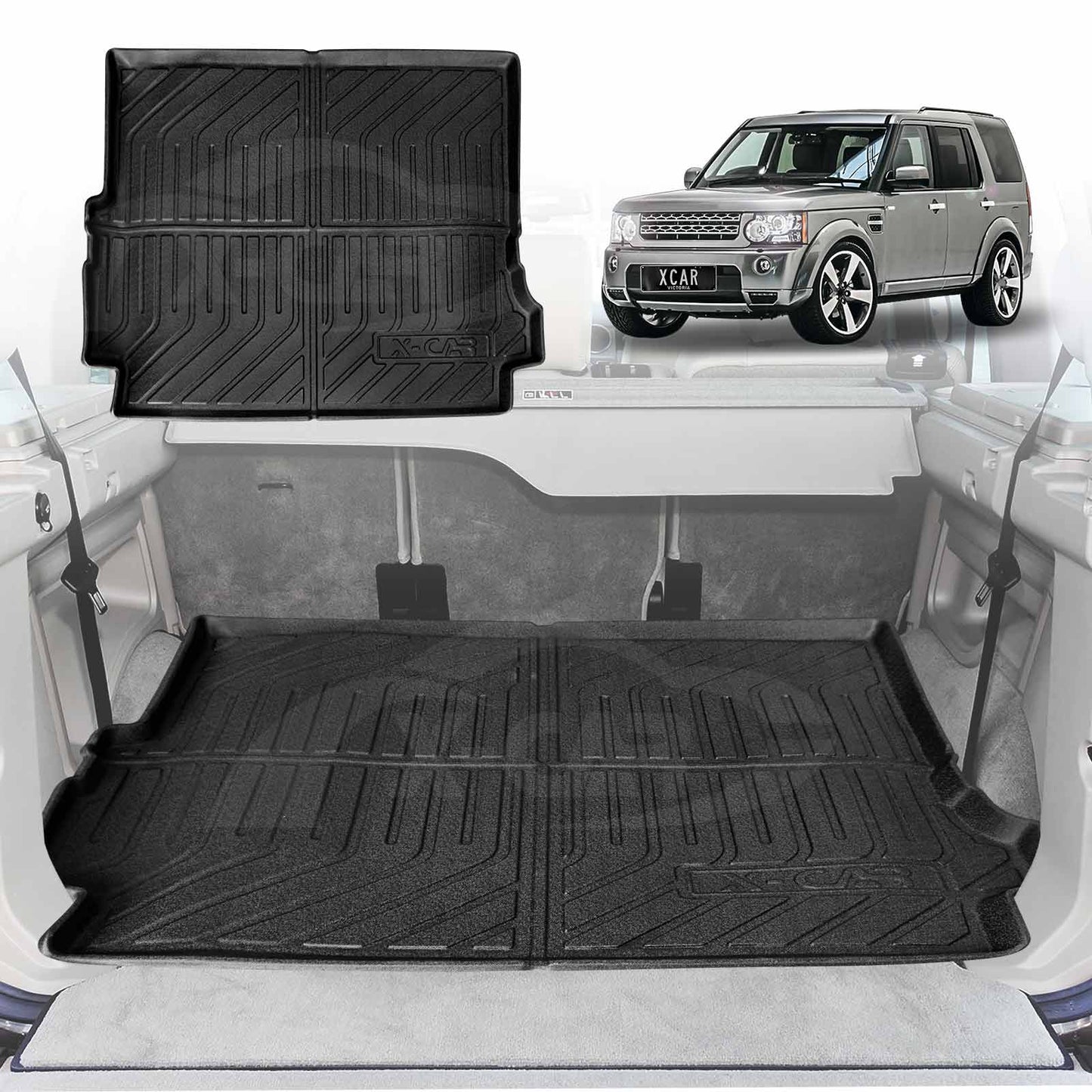 Boot Liner for Land Rover Discovery & Discovery 3 4 D3 D4 2005-2016 All Weather Heavy Duty Cargo Trunk Mat Luggage Tray