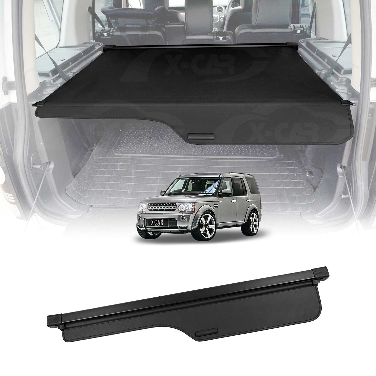 Retractable Car Trunk Shade Rear Cargo Security Shield Luggage Cover For Land Rover Discovery 3 4 2004-2016