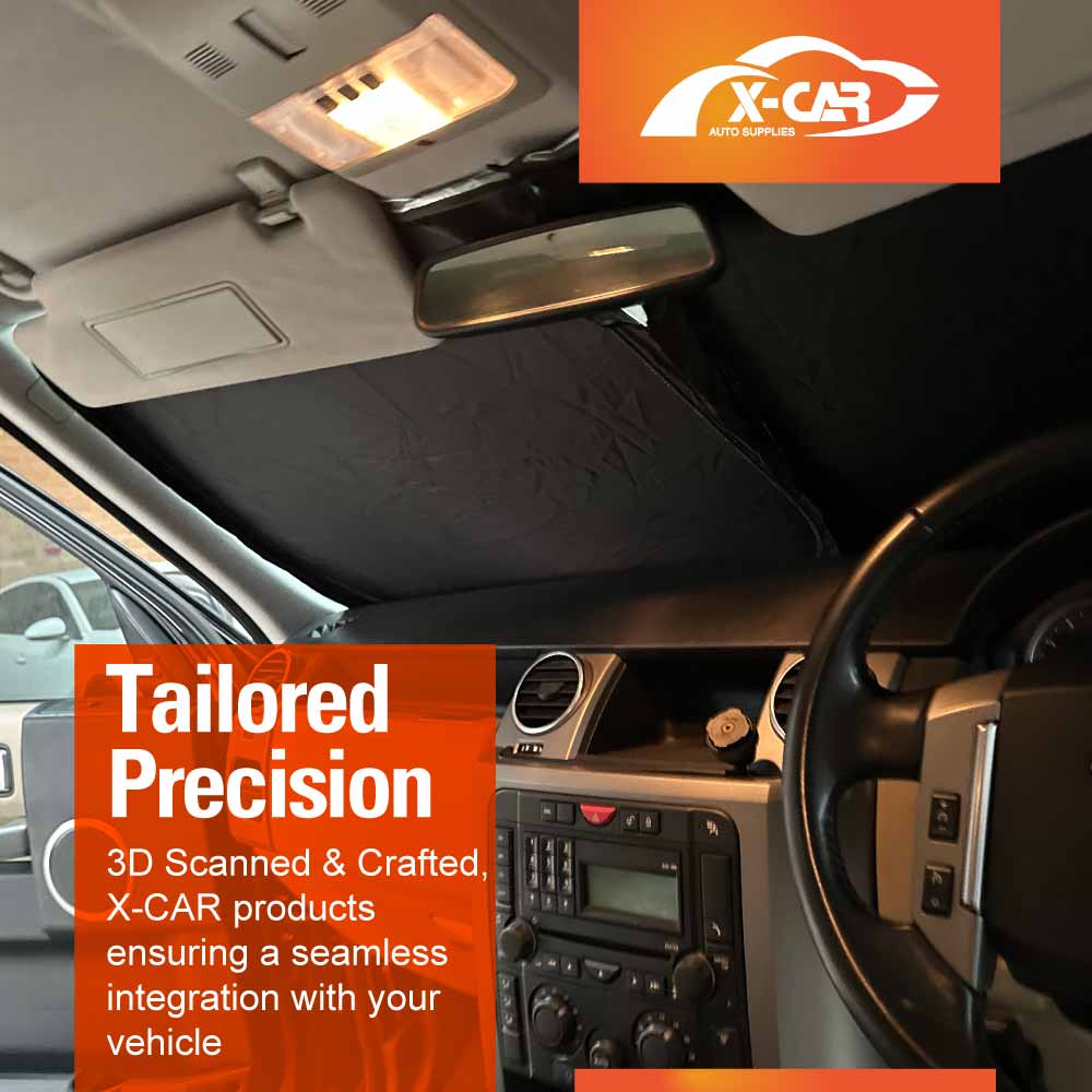 WindScreen Sun Shade for Land Rover Discovery 3 4 2004-2016 Blocks UV Rays Foldable Custom Wind Screen Sun Visor Protector