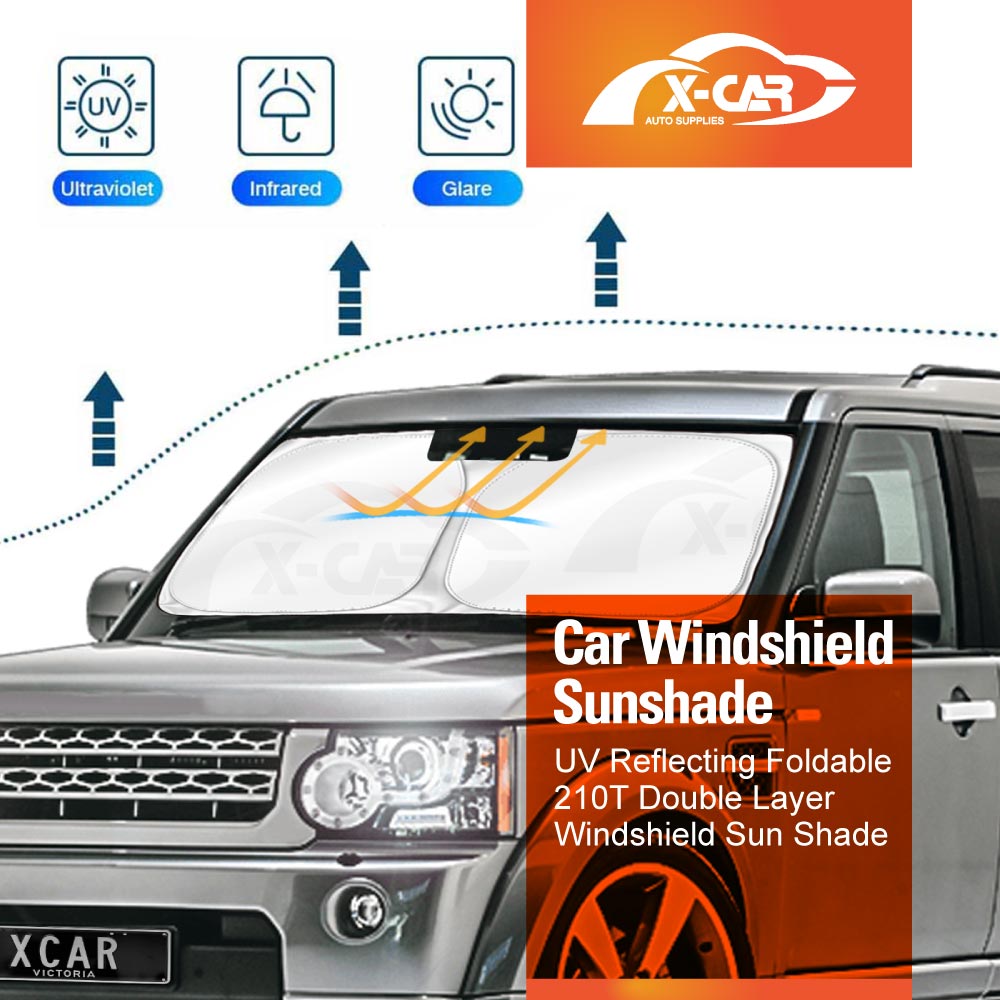 WindScreen Sun Shade for Land Rover Discovery 3 4 2004-2016 Blocks UV Rays Foldable Custom Wind Screen Sun Visor Protector