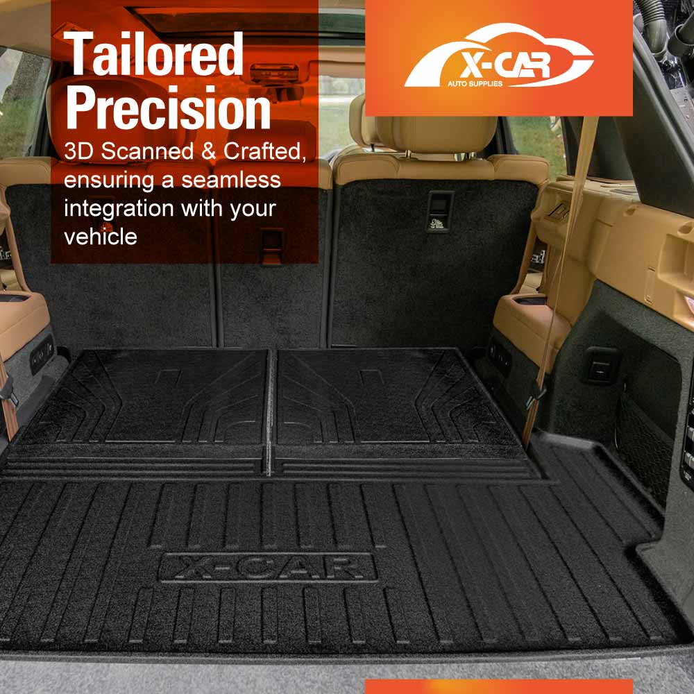 Boot Liners for Land Rover Range Rover L460 Series 7 Seater 2022-Onwards All Weather Heavy Duty Cargo Trunk Cover Mat Luggage Tray 3 Pcs