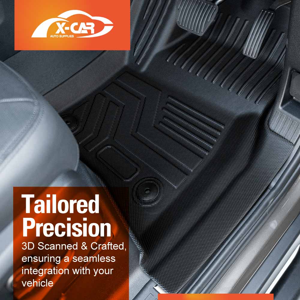 Floor Mats Boot Liner Set for Land Rover Defender L663 110 5 Seater 2020-Onwards All Weather Car Trunk Cargo Kick Back Seat Cover