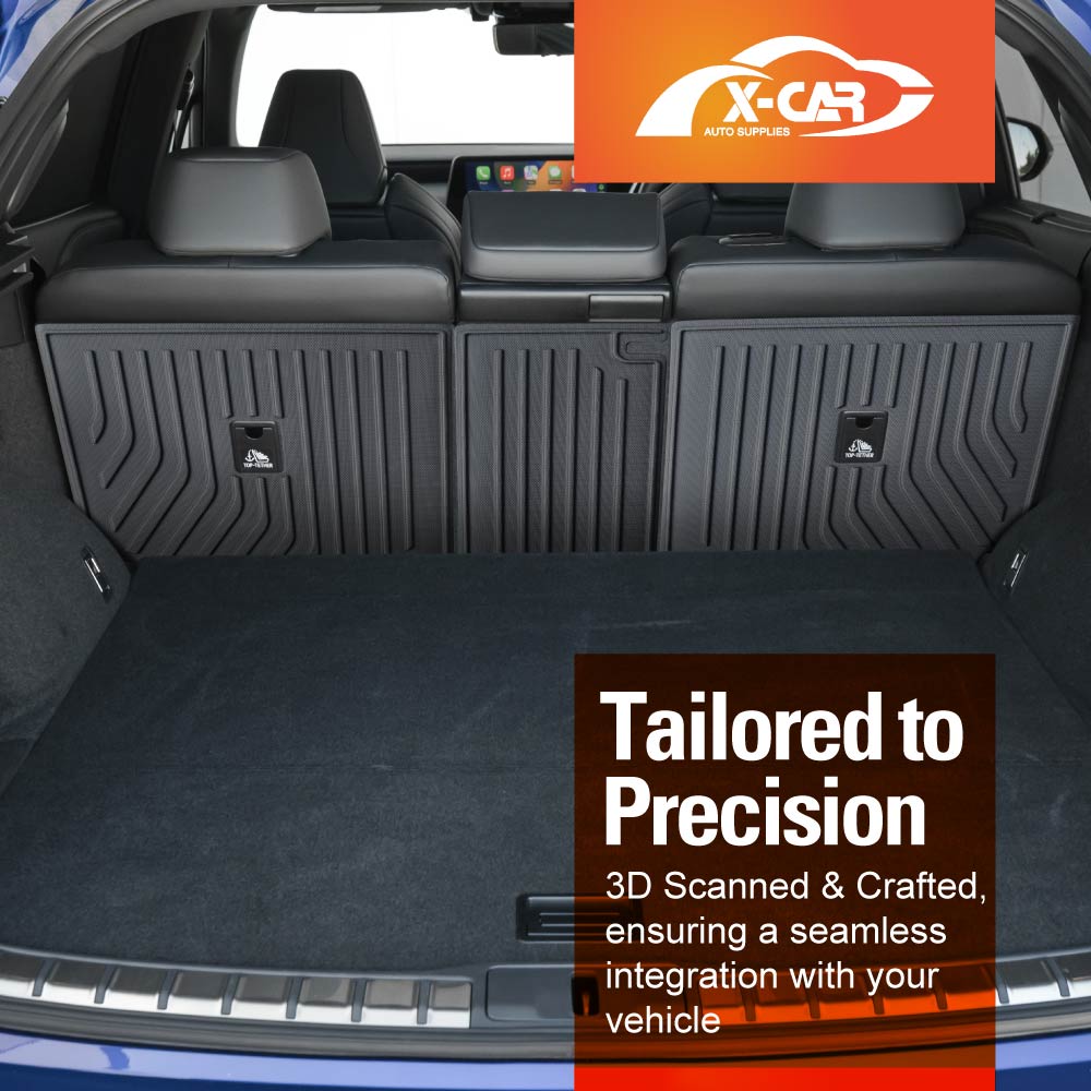 3D Floor Mats Boot Liner Set for Lexus RX350 RX350h RX500h 2022-Onwards All Weather Heavy Duty Cargo Kick Back Seat Protector Cover