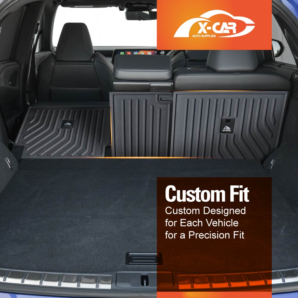 3D Floor Mats Boot Liner Set for Lexus RX350 RX350h RX500h 2022-Onwards All Weather Heavy Duty Cargo Kick Back Seat Protector Cover