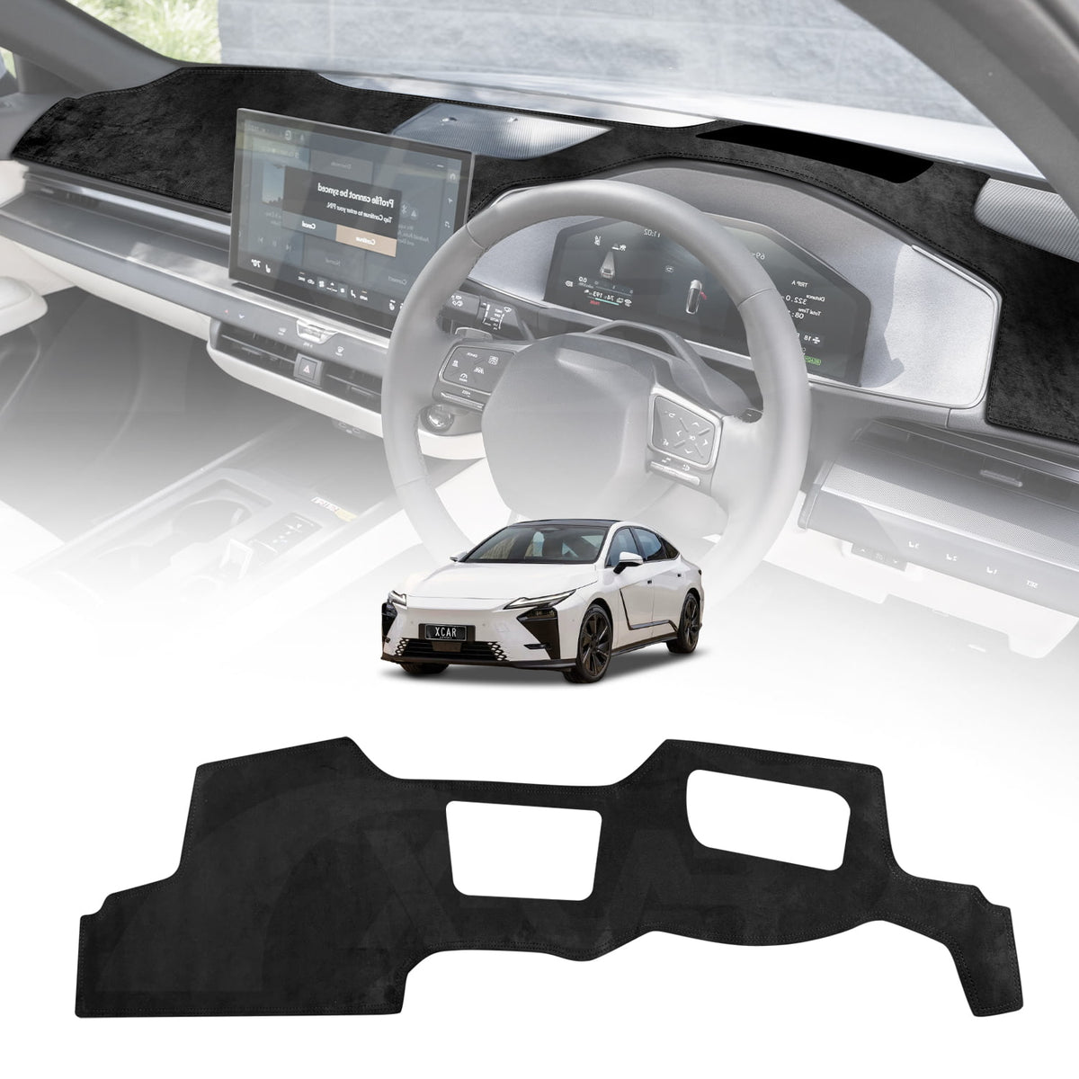 Dash Mat for Lexus ES ES300h ES350e ES500e 2026-Onwards with HUD Non-Slip Microfiber Pad Cover Interior Accessories
