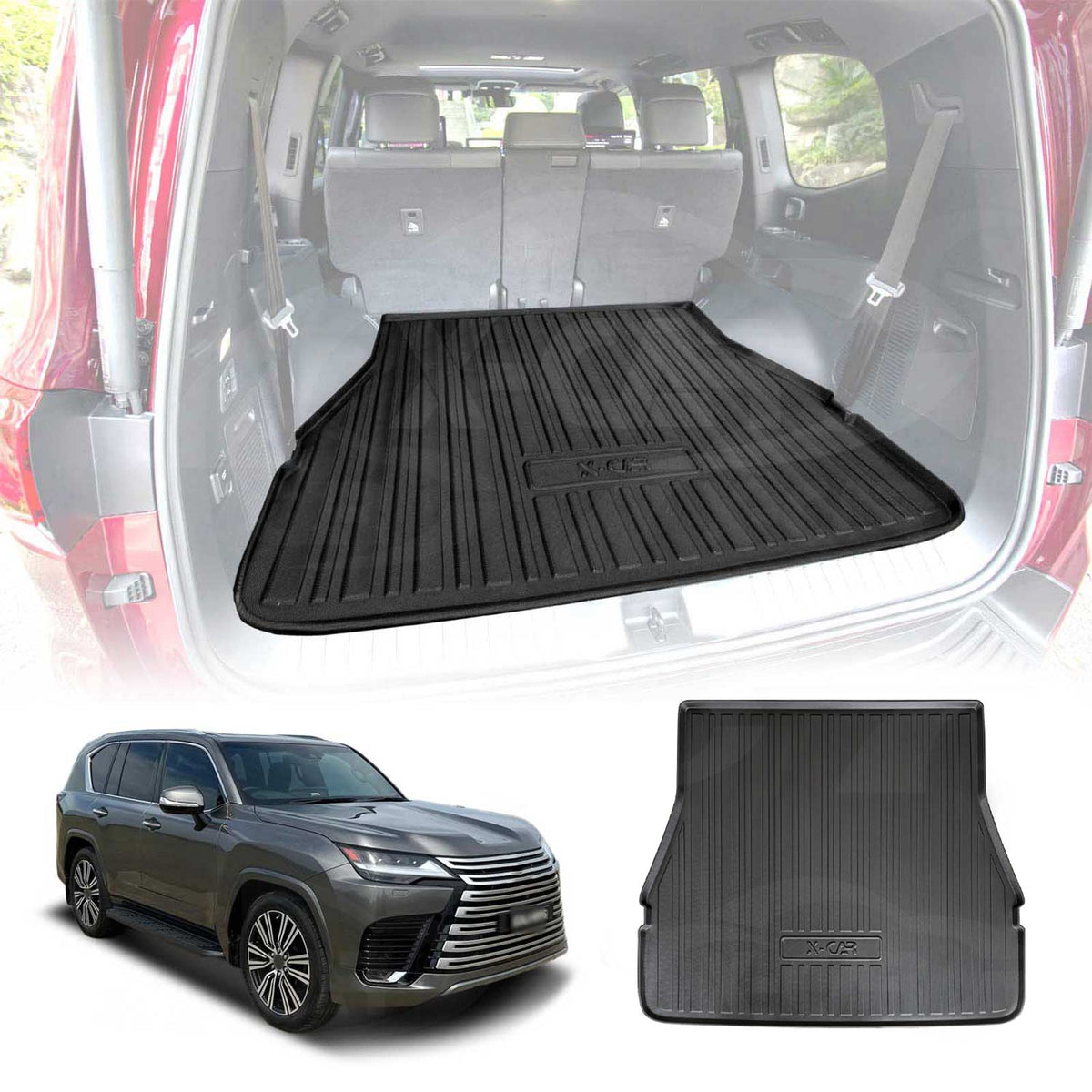 Boot Liner for Lexus LX Series LX500d LX600 2021-Onwards Heavy Duty All Weather Cargo Trunk Cover Mat Luggage Tray