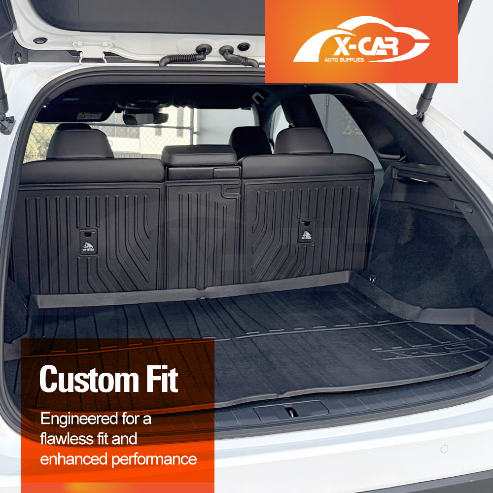 Boot Liner Kick Mats Set for Lexus RX350 RX350h RX500h 2022-Onwards All Weather Heavy Duty Cargo Car Trunk Back Seat Protector