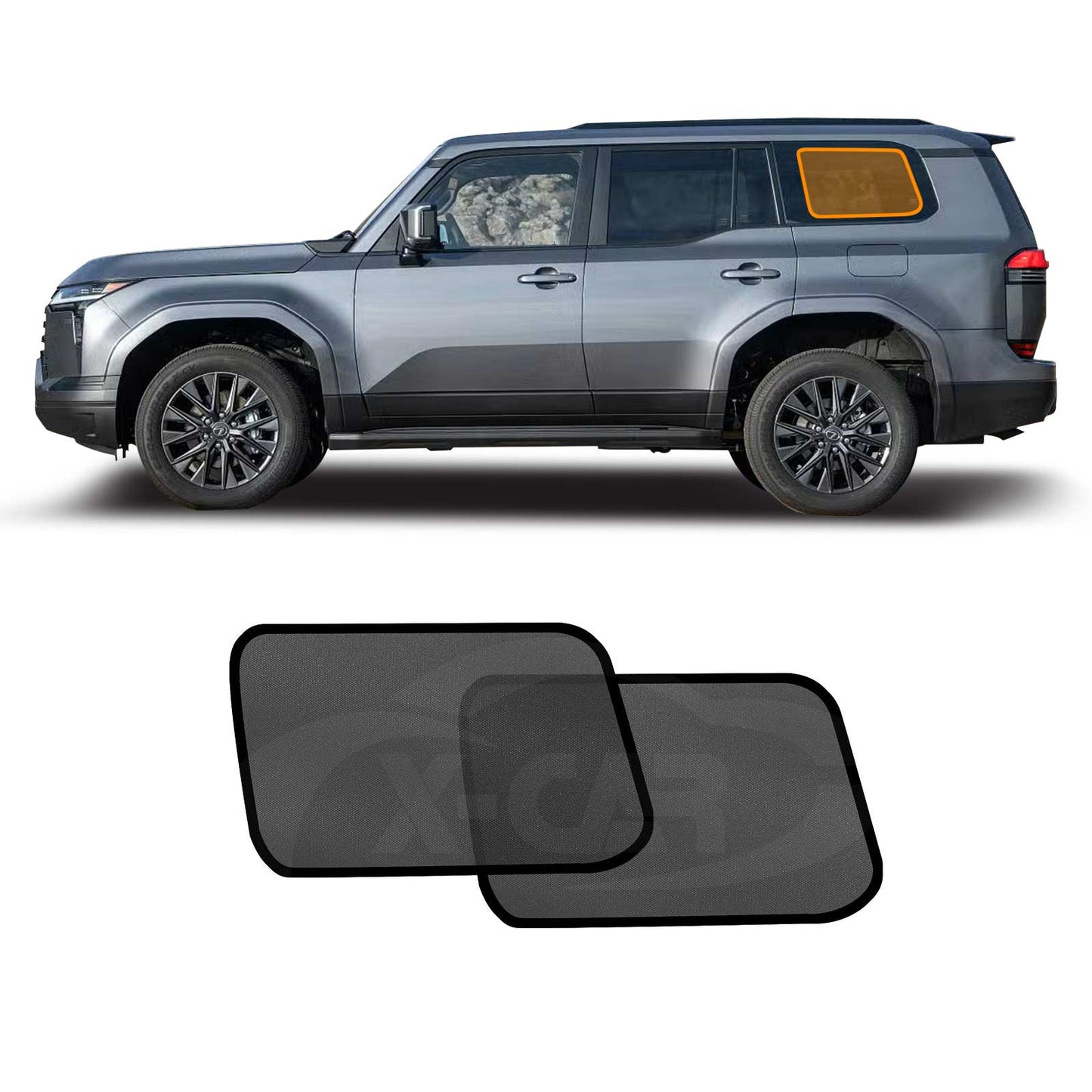 Port Window Sun Shade for Lexus GX 550 GX550 2024-Onwards UV Protection Car Sunshade Blind Mesh