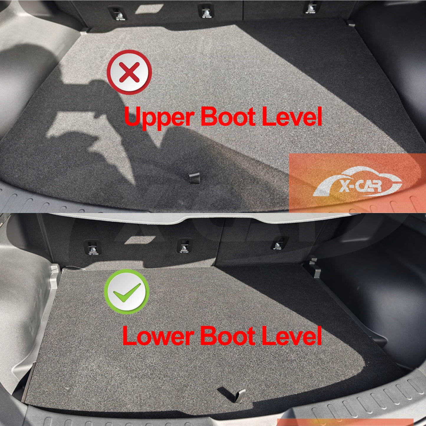 3D Floor Mats Boot Liner for GWM Haval Jolion 2024-Onwards All Weather Cargo Car Trunk Luggage Tray With Lower Boot Level
