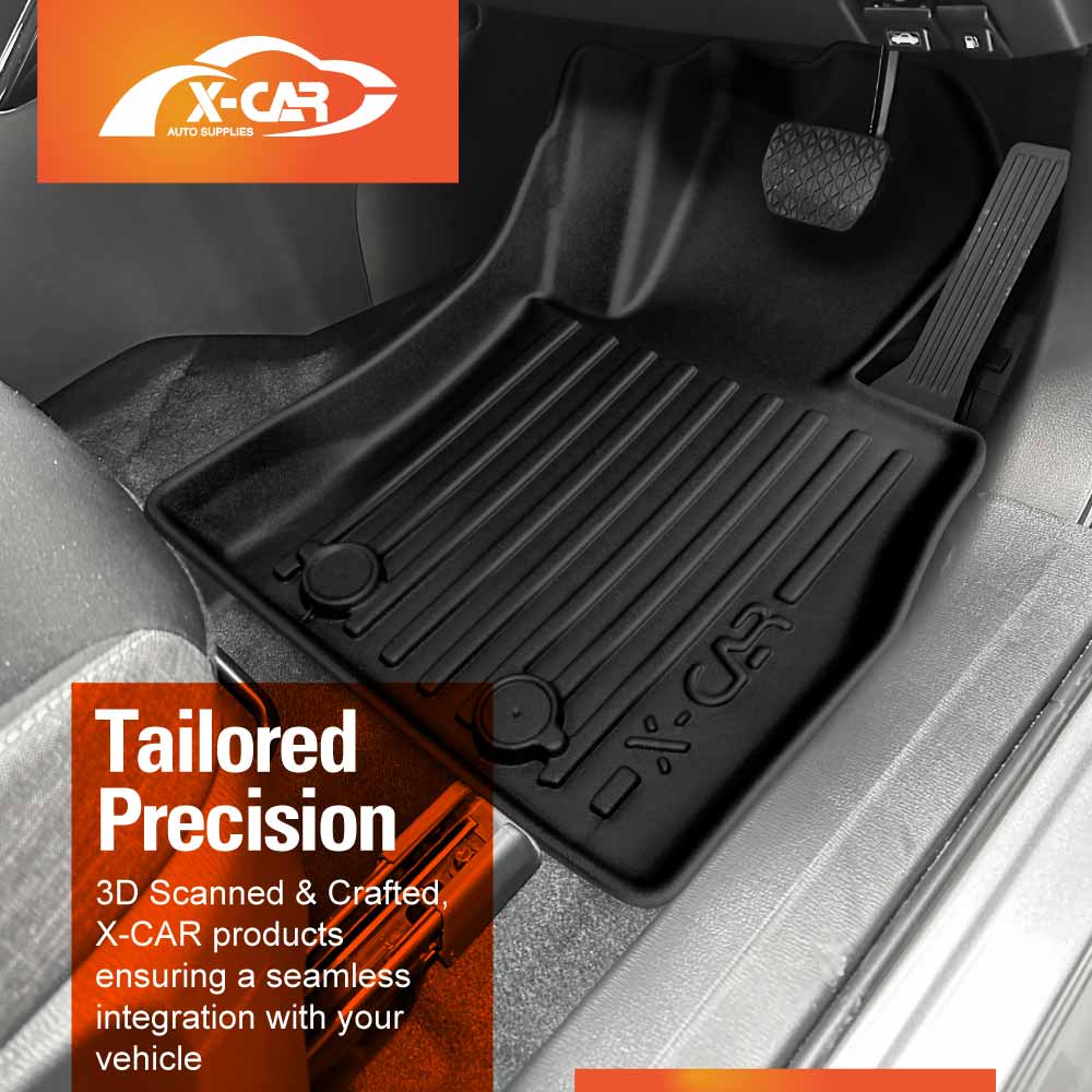 3D Floor Mats Boot Liner for Mazda 2 Sedan 2014-Onwards DL Series All Weather Heavy Duty Cargo Car Trunk Luggage Tray