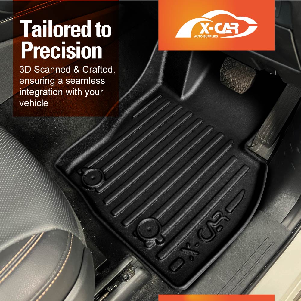 Front Rear Floor Mats for Mazda CX-90 CX90 2023-Onwards Heavy Duty All Weather Car Mats Carpet Liner Set