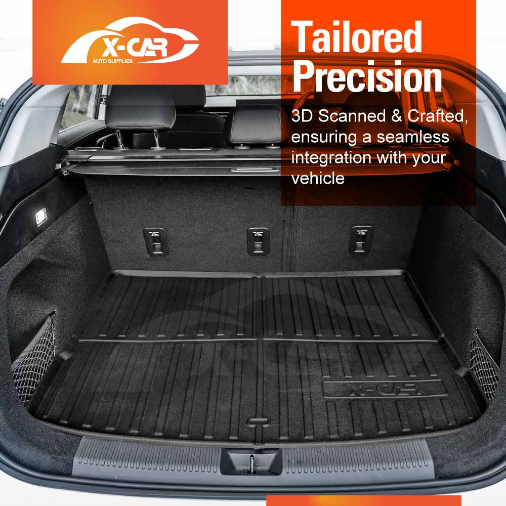 Boot Liner Set for MG HS AS33 2024-Onwards All Weather Heavy Duty Car Trunk Back Seat Protector Cargo Kick Mats