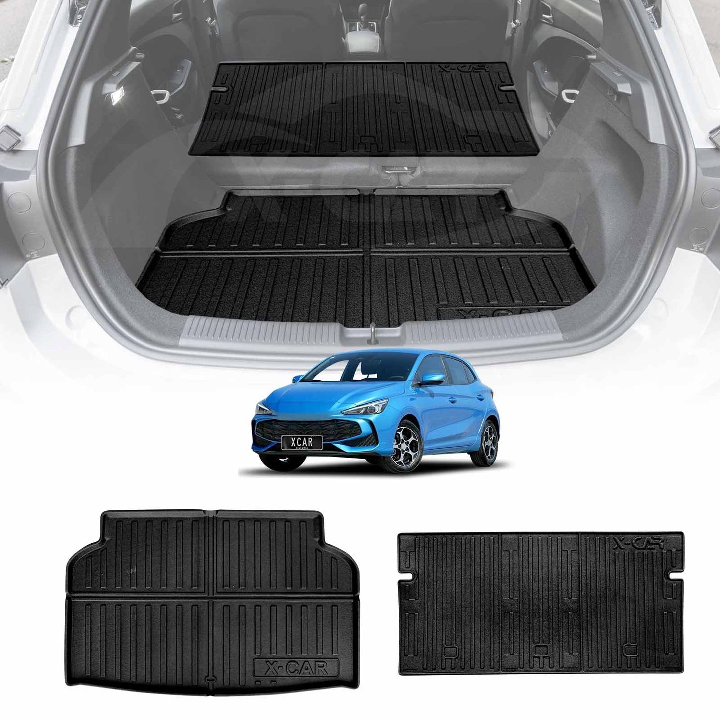 Boot Liner Back Seat Protector for MG 3 MG3 2024-2025 All Weather Heavy Duty Cargo Car Trunk Kick Mats