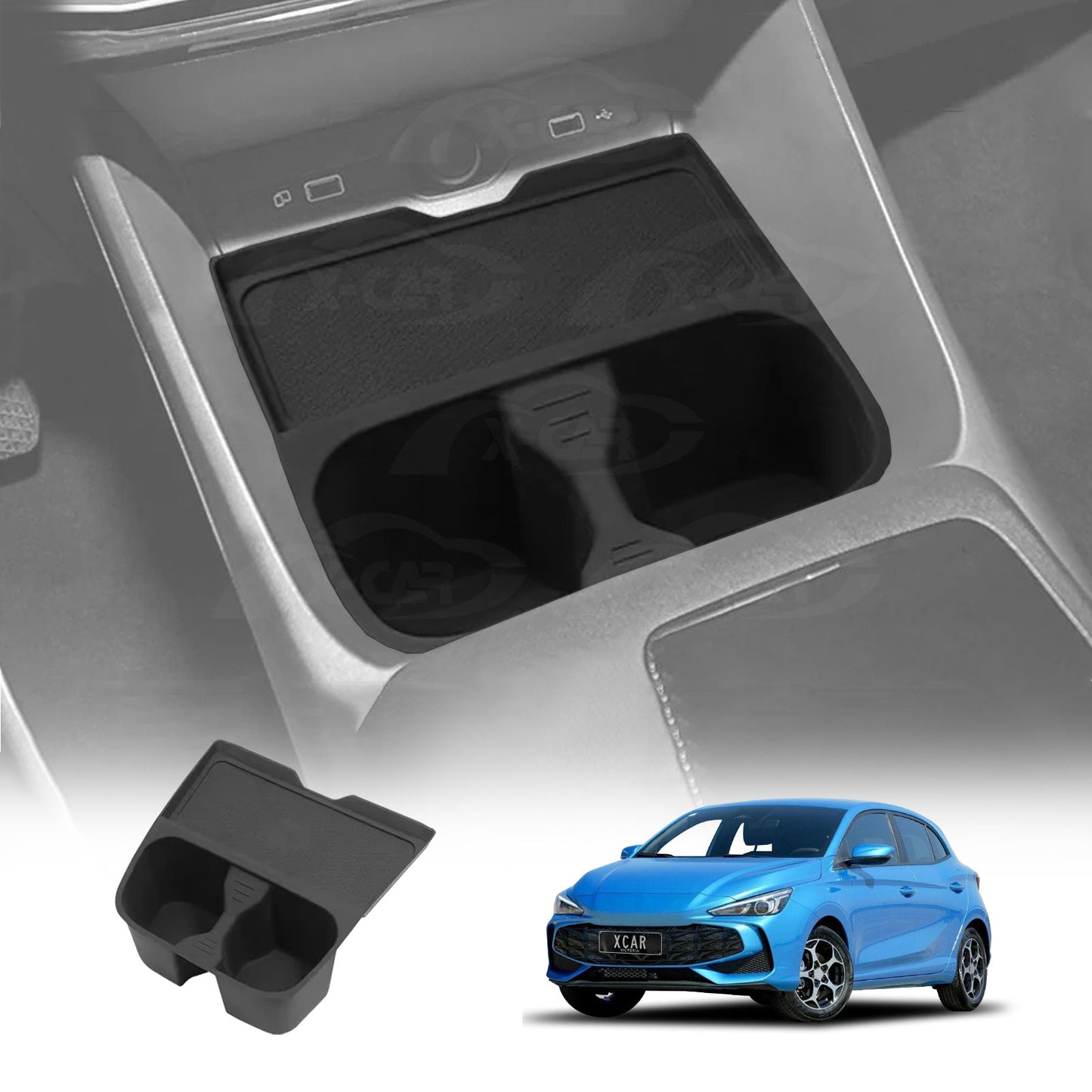 Cup Holder Storage Tray for MG 3 MG3 2024-Onwards Centre Console Anti-Slip Organizer Box Car Interior Accessories