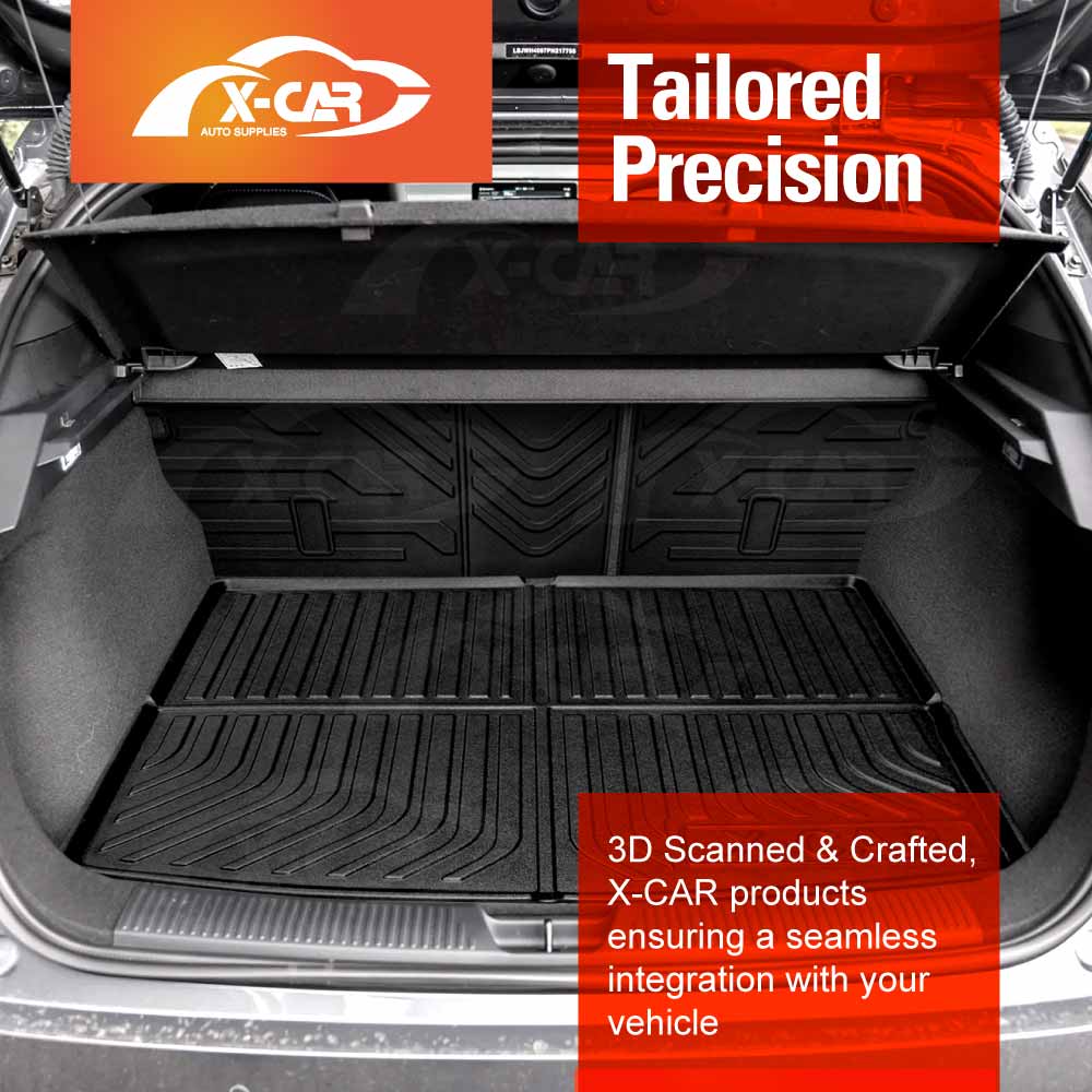 Floor Mats Boot Liner Set for MG MG4 2023-2026 All Weather Heavy Duty Cargo Kick Back Seat Protector Cover Car Accessories