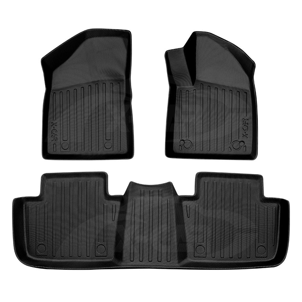 3D All-Weather Floor Mats for MG MG4 2023-2025 Heavy Duty Customized Car Floor Liners Full Set Carpet