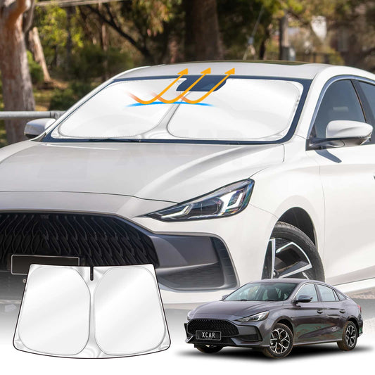 WindScreen Sun Shade for MG MG5 2023-2025 Blocks UV Rays Foldable Custom Wind Screen Sun Visor Protector