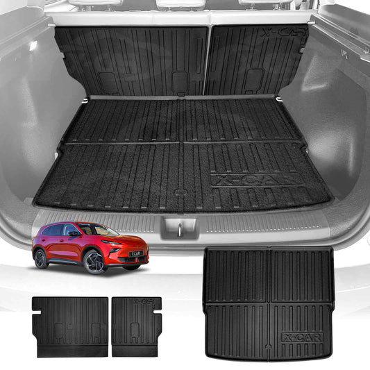 Boot Liners Kick Mats Set for MG MGS5 EV 2025-Onwards All Weather Heavy Duty Cargo Car Trunk Back Seat Protector