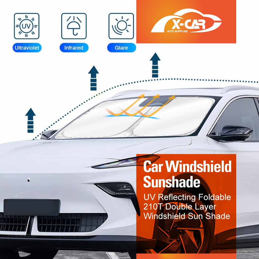 WindScreen Sun Shade for MG MGS5 EV 2025-Onwards Blocks UV Rays Foldable Custom Sun Visor Protector