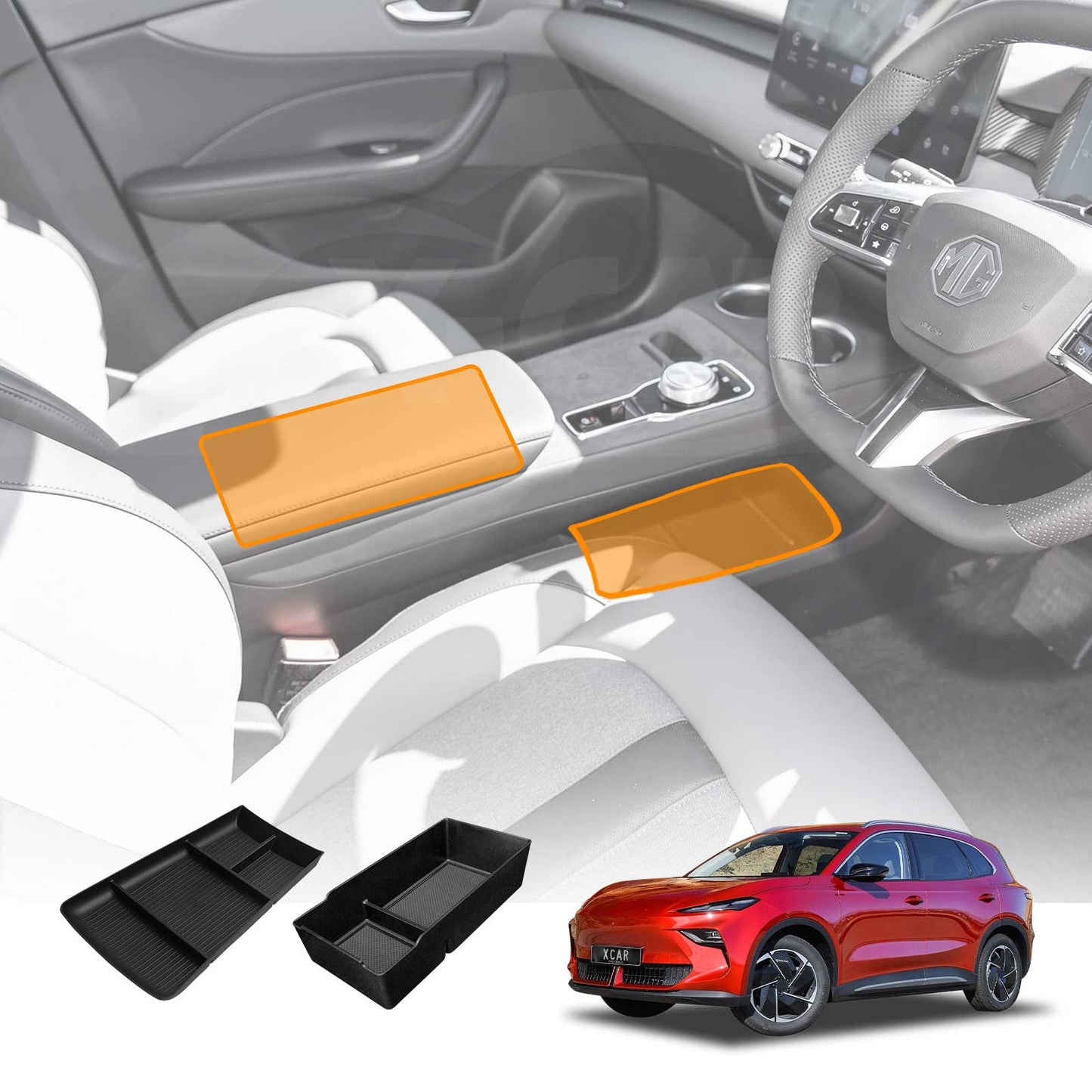 Centre Console Organizer Set for MG MGS5 EV 2025-Onwards Armrest Tray Storage Box Interior Accessories