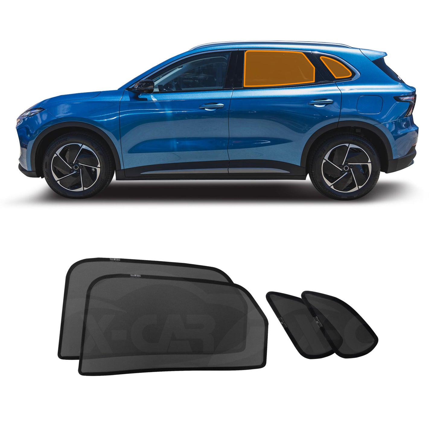 Rear Port Window Sun Shade for MG MGS5 EV 2025-Onwards UV Protection Car Sunshade Blind Mesh